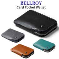 Bellroy Leather Card Pocket Wallet - Slim Zipper Wallet for Up to 15 Cards, Cash, and Coins - [Color