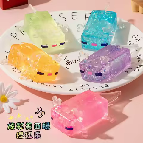 9cm Cute Axolotl Squishy Toys Creative DIY Handmade Stress Relieving Toys Moldable Stress Relieving 