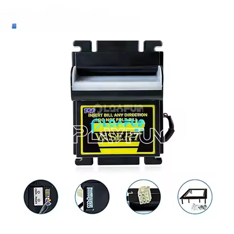 Plush Crane Claw Prize Vending Brazil Ict Bill Top Tb77 Banknote Acceptors Cash Payment Noter for Co