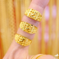 แหวนทอง 1 สลึง น้ำหนัก 3.8 กรัม ลายมังกรฉลุ ทองแท้ 96.5% หวนหมั้น แหวนแต่งงาน แหวนครบรอบ