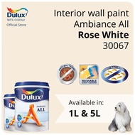 Dulux Interior Wall Paint - Rose White (30067)  (Ambiance All) - 1L / 5L