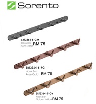 Sorento SRT3364-5-GM Gun Metal SRT3364-5-RG Rose Gold SRT3364-5-GY Golden Yellow Hook Bar Stainless 