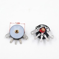 10PCS RV16MM Flat Foot 5-pin B5K B10K B50K with Switch Radio Potentiometer Amplifier Volume Potentio