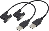 USB 2.0 Right Right Angle 90 Degree Cable Female to Male Converter Data Adapter Cable USB 2.0 Male t