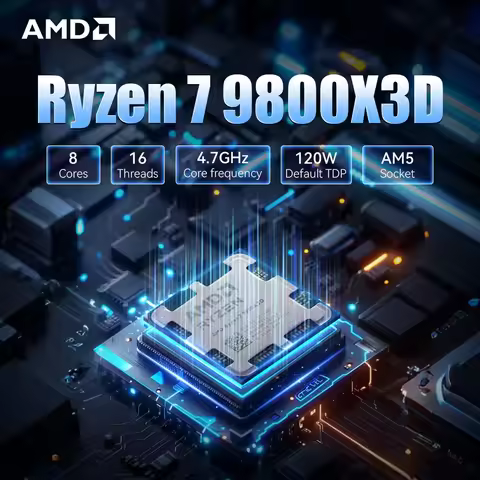 Original AMD Ryzen 7 9800X3D Desktop Processor Zen 5 Processor Architecture 8 Cores 16 Threads AM5 C