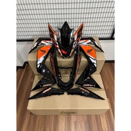 BODY COVER SET RS150 V2 HARIMAU ORANGE/BLACK MAGIC BOY