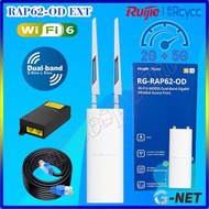 Ruijie RG-RAP62-OD AX3000 WiFi 6 Outdoor Dual Band Plus Omni Dual Band 2.4 & 5.8 GHz Plus POE Gigaby