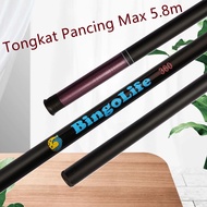 Bingolife Joran Tegek Ruas Pendek 65cm Carbon Joran 720 Pancing Fishing Rod 630 Tongkat Pancing