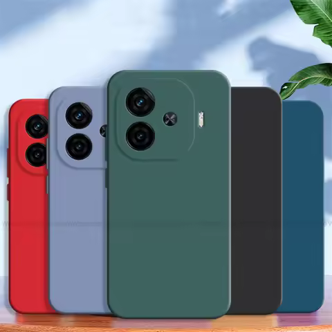 For Vivo IQOO Z9 Case For Vivo IQOO Z9 5G Global Cover Shockproof Liquid Silicone Luxury TPU Phone B