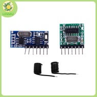 [LINMU] 433Mhz Wireless RF 4 Channel Output Receiver Module and Transmitter EV1527 Code VN