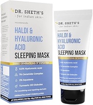 Dr. Sheth's Haldi And Hyaluronic Acid Sleeping Mask Cream With Ceramides & Vitamin E For Even Tone,