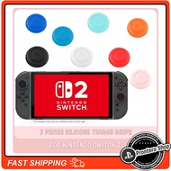 2025 Nintendo Switch 2 II JoyCon Analog Ring Design FPS Silicone Thumb Grip Thumbgrip Cap Cover