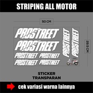 stiker Prostreet transparan full bodi stiker prostret beat scoopy vespa all matic