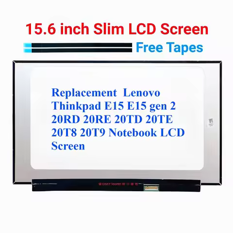 Replacement Lenovo Thinkpad E15 E15 gen 2 20RD 20RE 20TD 20TE 20T8 20T9 Notebook LCD Screen