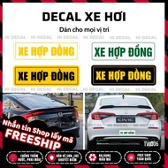 Contract vehicle stickers, contract car decals for cars | STOT001 | Contract vehicle Decal, contract