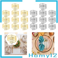 [HOMYL2] 10x Napkin Rings Napkin Holder Rings Metal Elegant Table Settings Decorative for Celebrate 