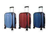 Pierre Cardin 20" Hard Case Luggage - Blue / Red / Turquoise