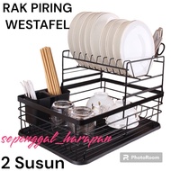 Stainless STEEL 2-tier STAINLESS STEEL Dish Rack