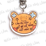 THANK YOU FOR ALWAYS HOME-MADE Mica Keychain