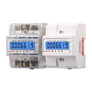 Guide Rail Three-Phase Backlight LCD Display Power kWh Household Electricity Meter Electricity Meter