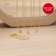 Gold 26 Letter Pendant Necklace for Roe Women with Zircon Initials, Name, Stainless Steel Clavicle C