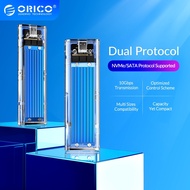 ORICO Dual Protocol M2 SSD Case NVMe NGFF Dual Protocol USB3.1 GEN2 10Gbps SSD Enclosure for NVME PCIE M Key NGFF SATA B&amp;M Key SSD Disk