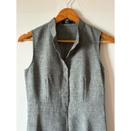 G2000 Women's Sleeveless Dress Gray Authentic New Condition Comparable To Very Rare Beautiful Shape 