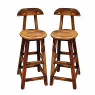 Bar Dining Solid Wood Chair Cash Register High Stool Chair Foot Stool Cafe Balcony Foot High Househo