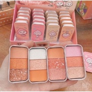 Kiss beauty 3-compartment blush box
