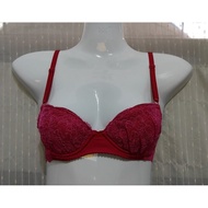 Wing Bra Size B30/65 Red Color (Broken) 2nd Hand ️