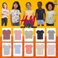 T-shirt T shirt Tshirt HnM Baby Kids Girls Girls 0 1 2 3 4 5 6 7 8 9 10 11 12 Years Plain Long Sleev