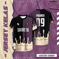 T Shirt for Men Women Custom Name Jersey Baju Sukan Berkolar Jersey Retro Collar Football Ootd Jerse