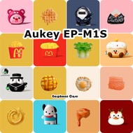 【imamura】For Aukey EP-M1S Casing Case Soft Silicone Earphone Case Innovation Cartoon NO.3