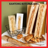 [50-Pcs] Bread Pack French bread bag Baguette food grade multipurpose bread packaging bag paper brea