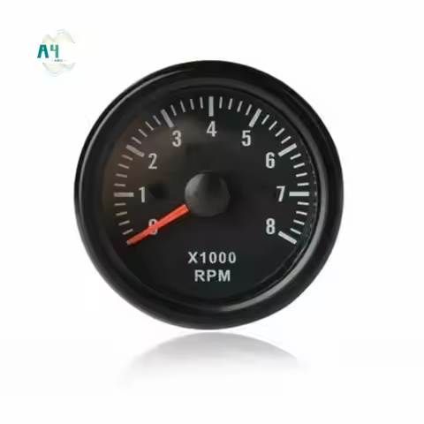 A40Z-52MM Electrical Tachometer 0-8000 RPM 2Inch RPM Tacho Meter For 2 3 4 5 6 8 Cylinder Gasoline E
