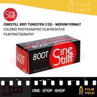 CINESTILL 800 TUNGSTEN X-PRO - 120 MEDIUM FORMAT COLORED PHOTOGRAPHIC FILM