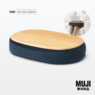 หมอนคุชชันสำหรับวางบนตัก - MUJI Soft Multi Cushion for Use on Lap (Navy)