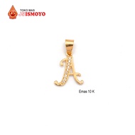 Liontin Emas Huruf Latin J5 Ismoyo