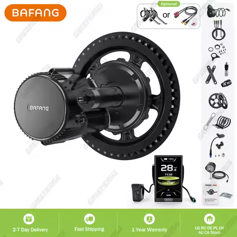 BAFANG BBS01B BBS02B Ebike Motor Mid Drive Kit 250W 350W 500W Electric Bike Conversion Kit BBS01 BBS