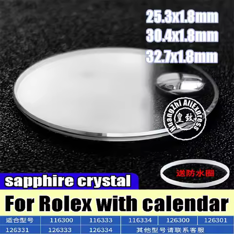 30.4 Sapphire Crystal For Rolex DATEJUST 116300 116263 178274 126300 126334 With Date Window Sapphir
