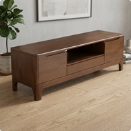 Modern Wooden TV Console Minimalist TV Cabinet with Drawers Sturdy Media Console with Storage Cabine