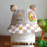 [under 5 years old] Brim hats for boys and girls made in Vietnam, high quality, beautiful, head circ