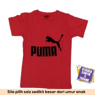 Puma Boy T-Shirt 2Y-10Y [Red & Blue]