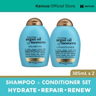 OGX Renewing Argan Oil Morocco Shampoo (385ml) + Conditioner (385ml)