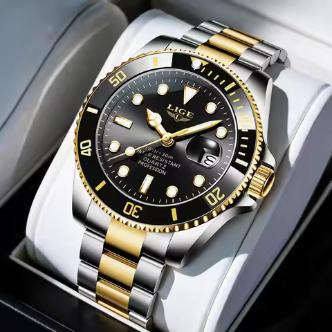 LIGE Luxury Man Watch Quartz Watches Watch Date Sports Watches For Man Gifts Reloj Watch Montre Homm