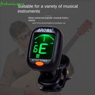 FUHUI Acoustic Guitar Tuner, Clip-On LCD Display Electric Digital Tuner, Tone Tuner for Electric Urikri Chromatic Universal Professional Digital Guitar Tuner Acoustic Guitar