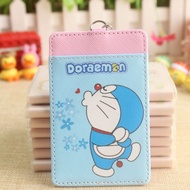 Cute Pouting Doraemon Ezlink Card Holder With Keyring