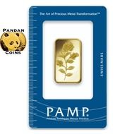 Pamp Suisse 9999 Gold Bar Rosa 1/2 oz, 15.55gram