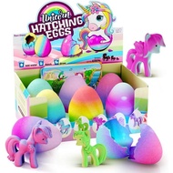 Dan & Darci Unicorn Hatching Surprise Eggs for Children-Girls Birthday Gifts-6 Pieces, Growth 600% -