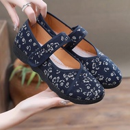Women's Old Beijing Cloth Shoes Chinese Style Soft-Soled Embroidered Shoes Dancing Shoes Women's Old